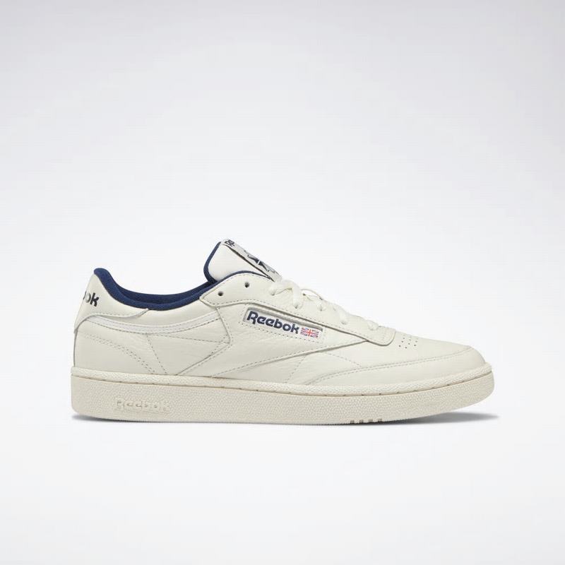 Tenisi Reebok Club C 85 Barbati Albi/Bleumarin Romania FV3657LZ